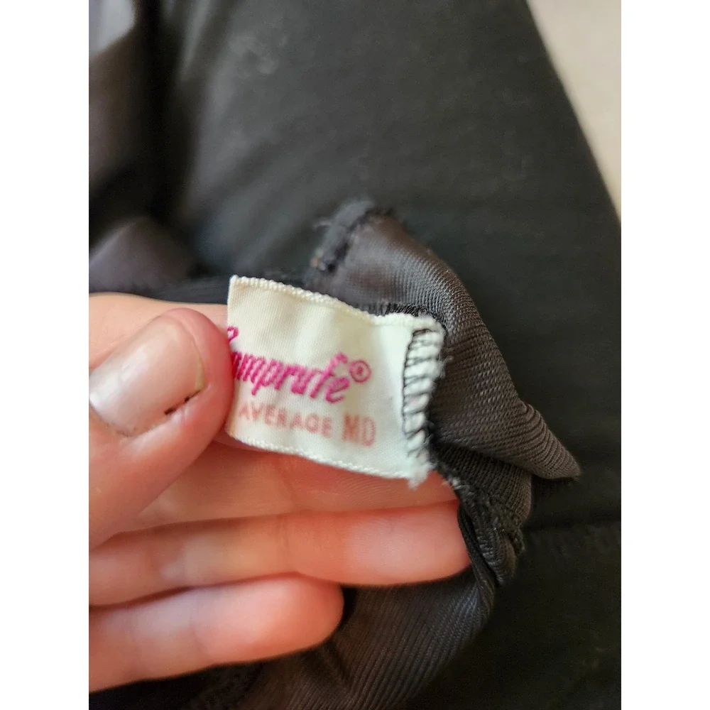 70s Black Nylon‎ Frilly Half Slip - Picture 4 of 5